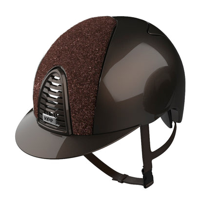 Kep Italia Casco Cromo 2.0 polish marrone tessuto glitter marrone | El gaucho store