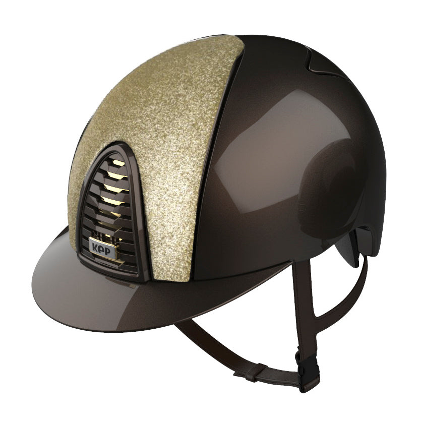 Kep Italia Casco Cromo 2.0 polish marrone tessuto star oro | Kep Italia | El gaucho store