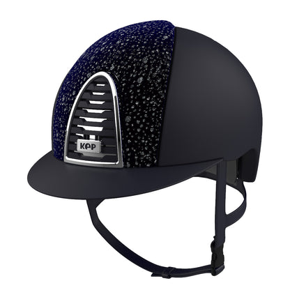 Kep Italia Casco Cromo 2.0 textile blu/fronte velluto sparkling blu | El gaucho store